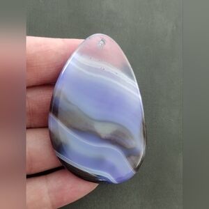 Purple And Brown Large Agate Pendant Gemstone